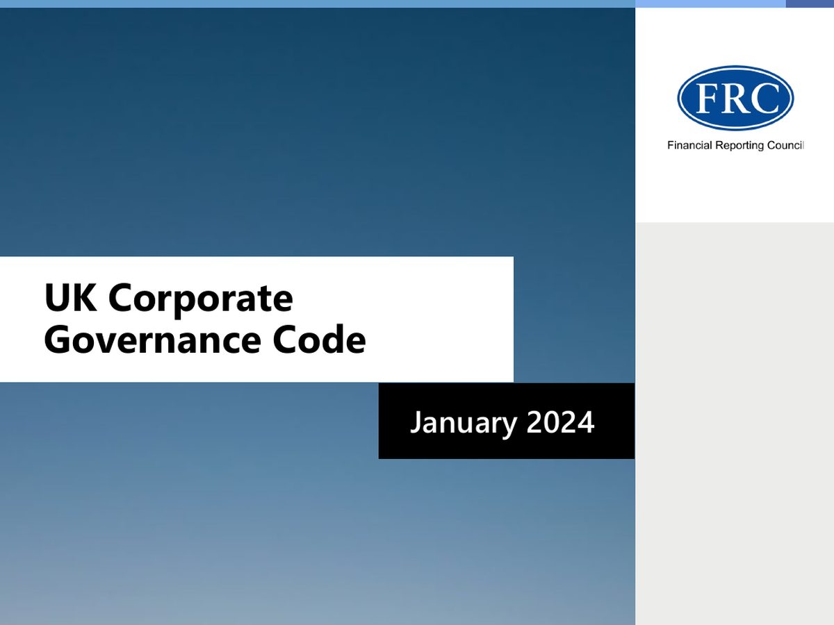 The top of the first page of UK Corporate Governance Code 2024